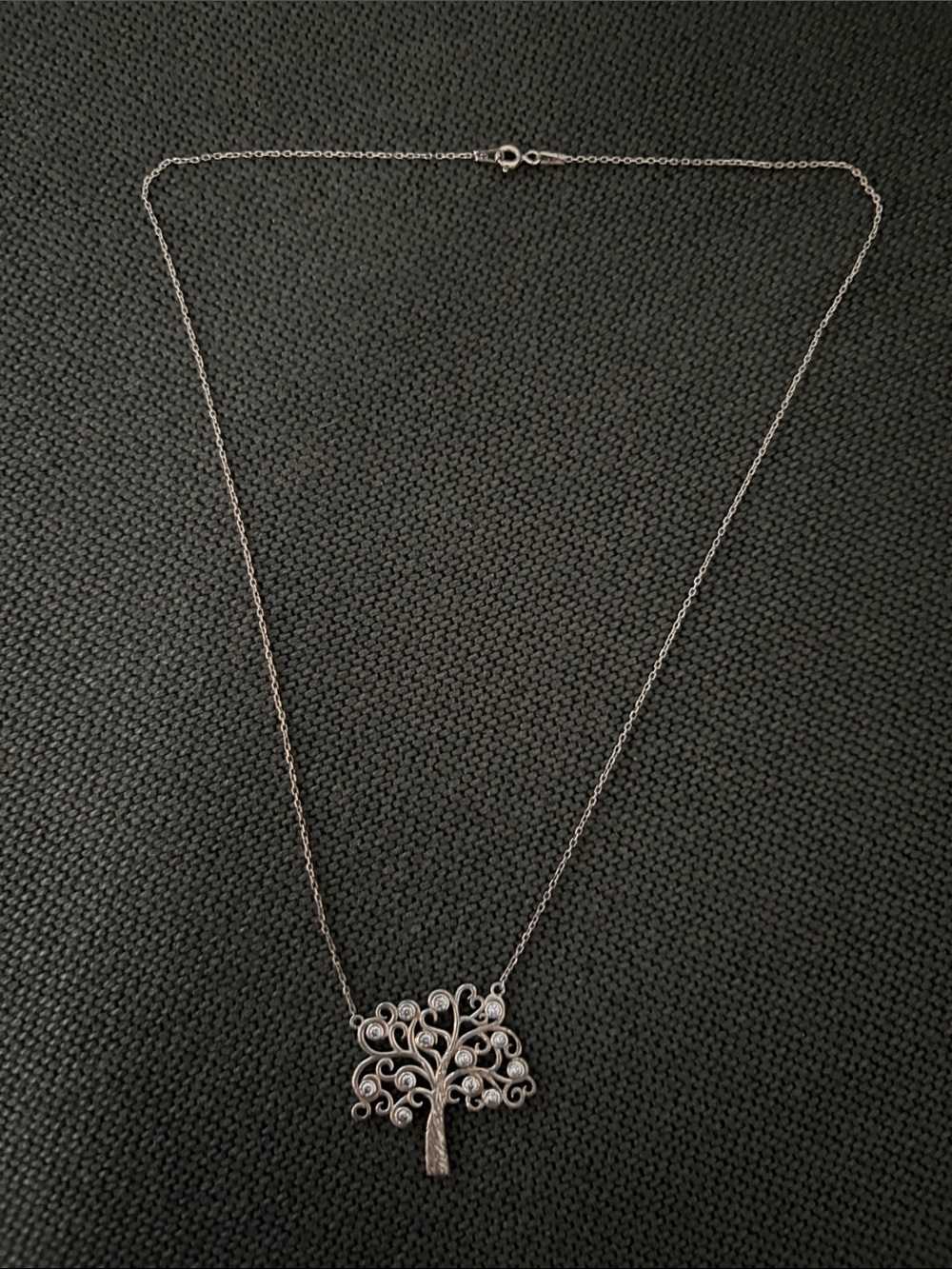 Delicate Tree of Life Pendant Necklace in Silver